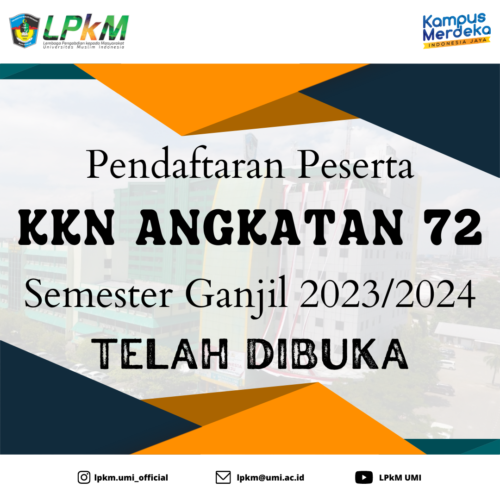 Pengumuman KKN UMI Angkatan 72