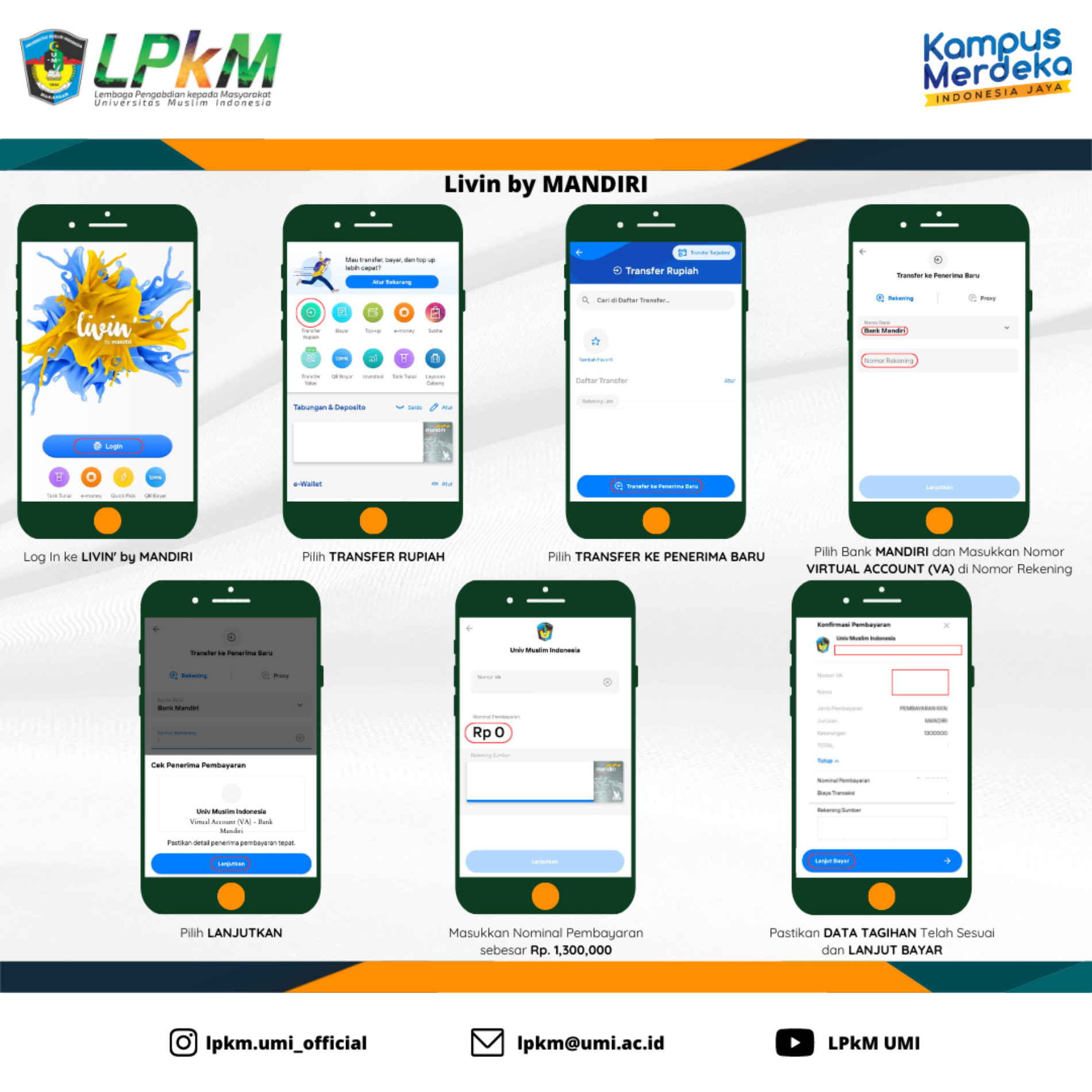 Tata Cara Pembayaran KKN UMI Angkatan 72