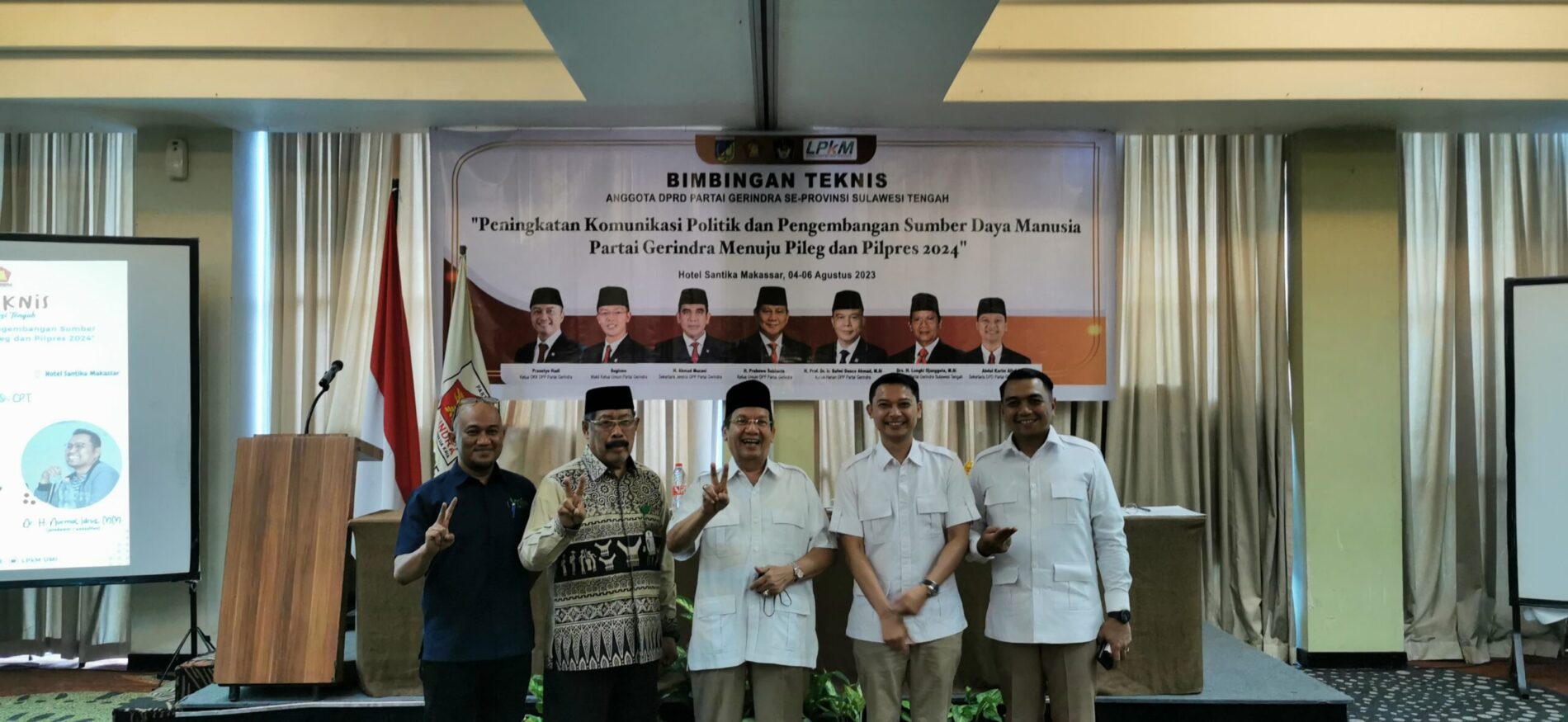 Bimbingan Teknis (BIMTEK) Anggota DPRD Partai Gerindra se-Provinsi Sulawesi Tengah