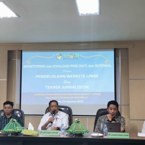 Pengelolaan Website dan Teknik Jurnalistik bagi Pimpinan dan Karyawan LPkM UMI