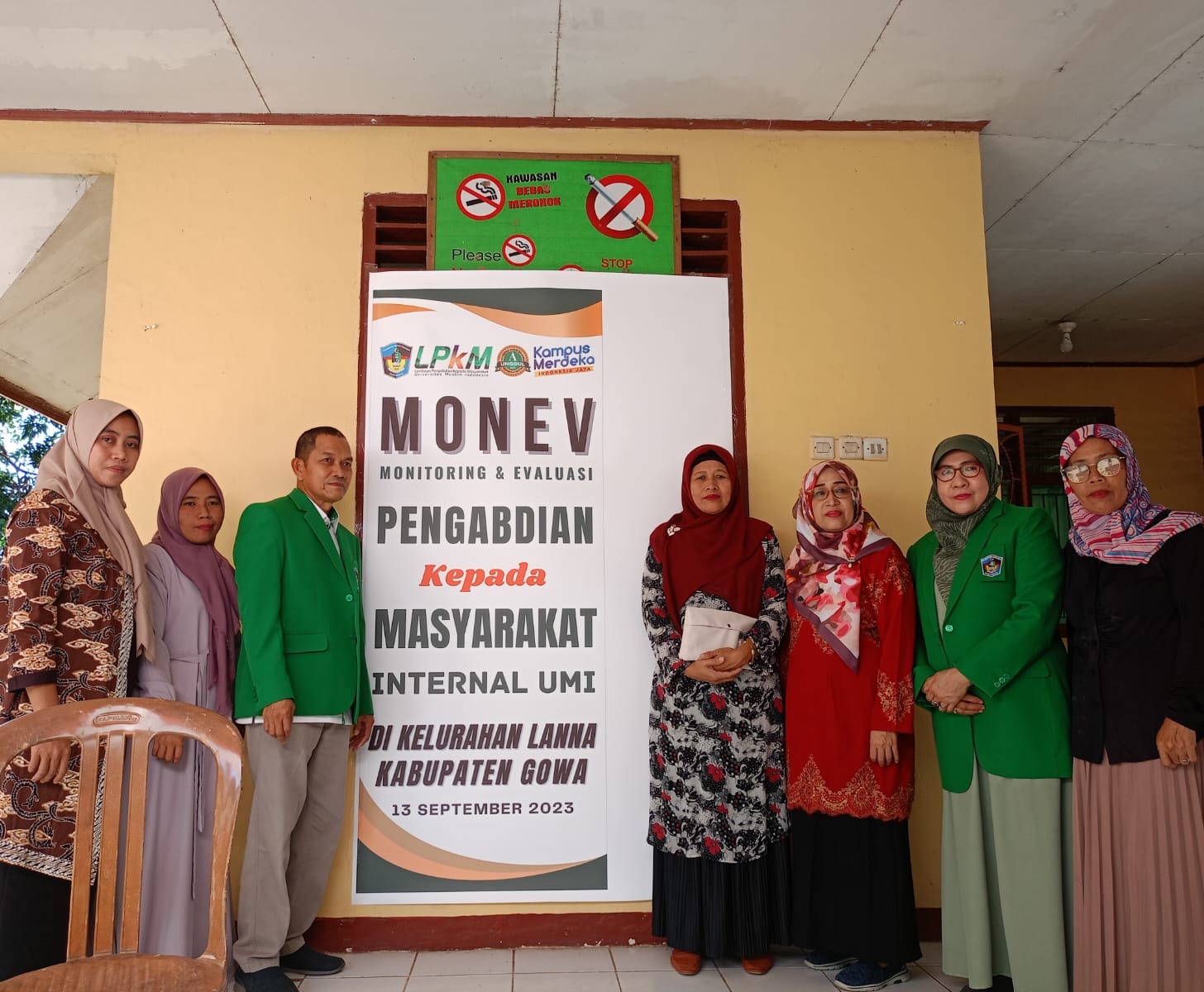 LPkM UMI Lakukan MONEV PKM Internal di Kelurahan Lanna, Gowa
