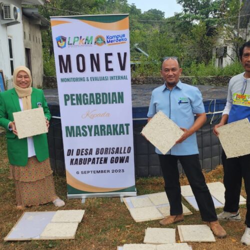 LPkM UMI Lakukan MONEV Lapangan di Desa Borisallo, Gowa