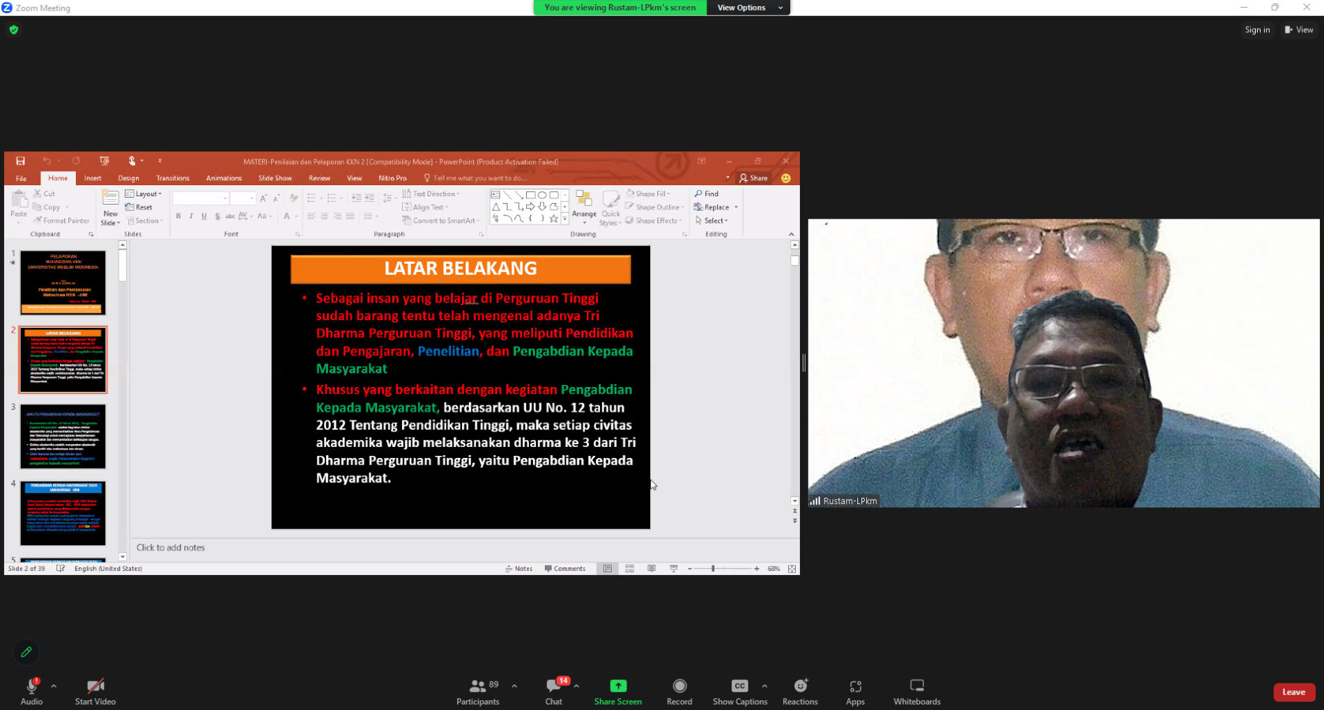 Pembekalan KKN UMI Angkatan 72 Gelombang 6