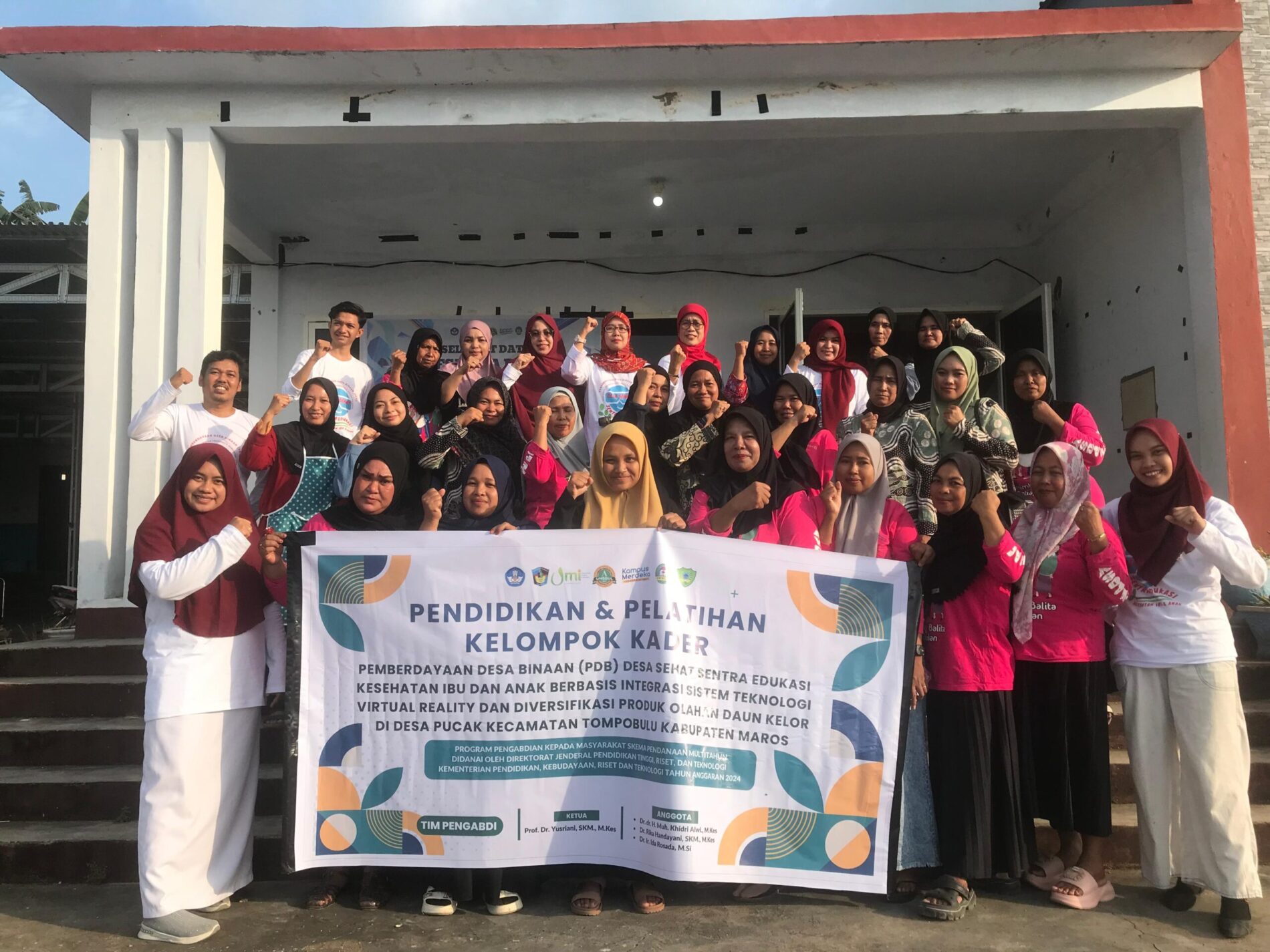Pemberdayaan Desa Binaan (PDB) Desa Sehat Sentra Edukasi Kesehatan Ibu dan Anak Berbasis Integrasi Sistem Teknologi Virtual Reality dan Diversifikasi Produk Olahan Daun Kelor di Desa Pucak Kecamatan Tompobulu Kabupaten Maros Tahun 2024