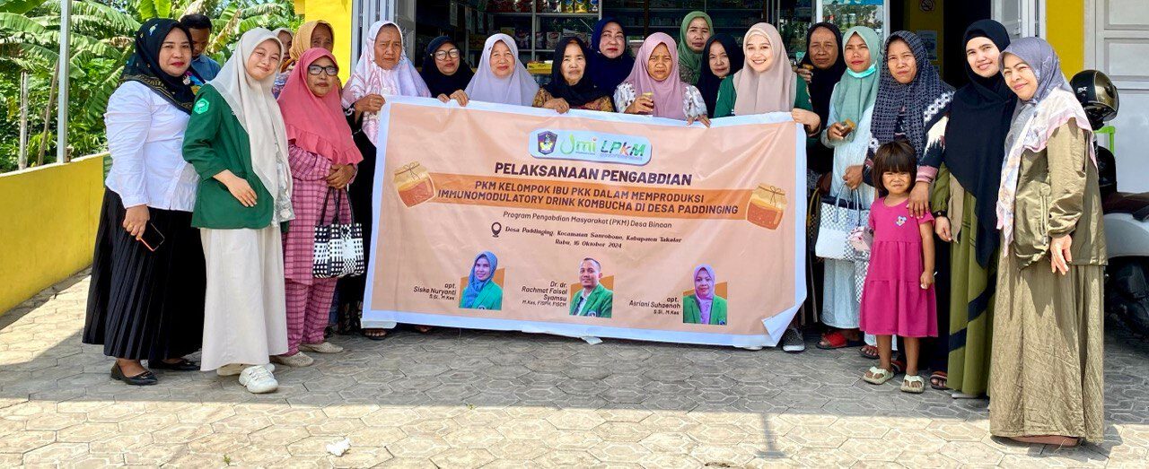 Tim PkM UMI Menggelar Pelatihan Pembuatan Minuman Kesehatan Kombucha Bagi Kader PKK di Desa Paddingin