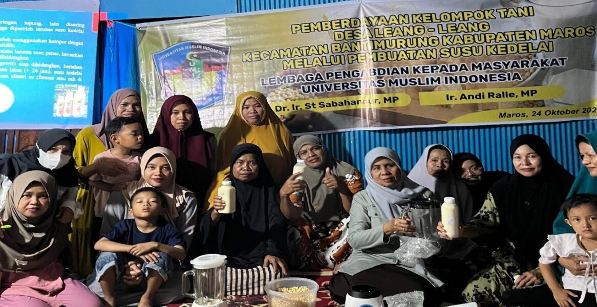 UMI Berdayakan Petani Leang Leang dengan Inovasi Susu Kedelai