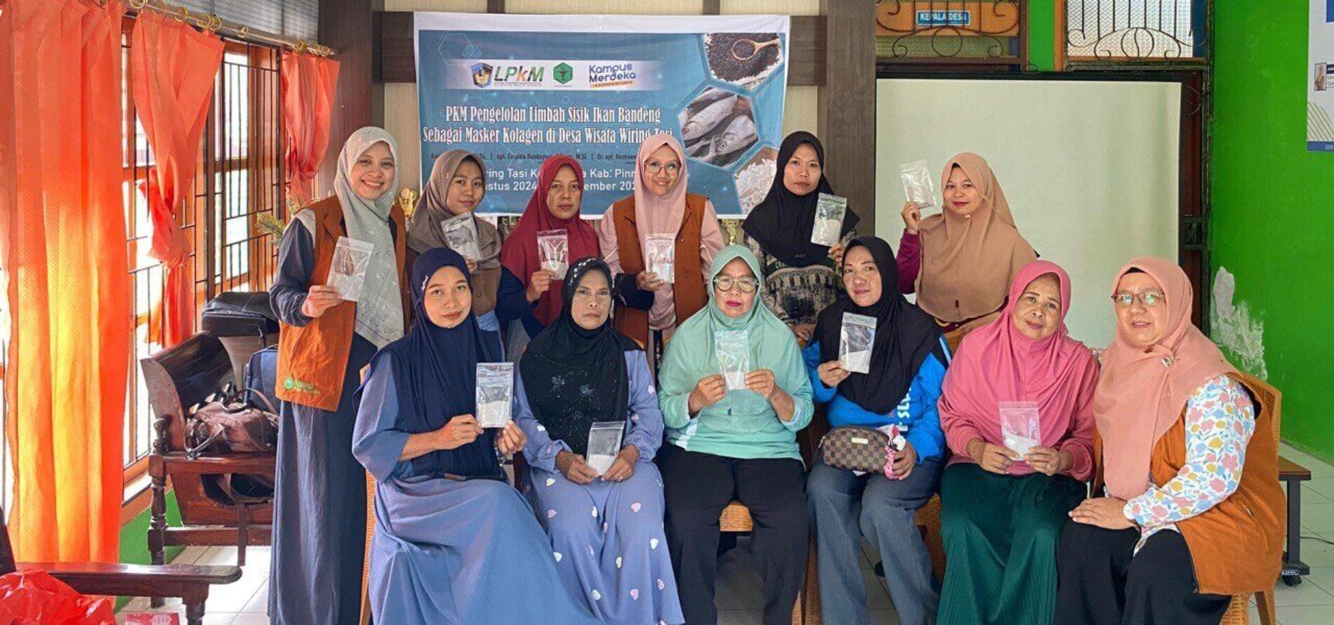 Dosen UMI Mengolah Limbah Sisik Ikan Bandeng sebagai Masker Kolagen