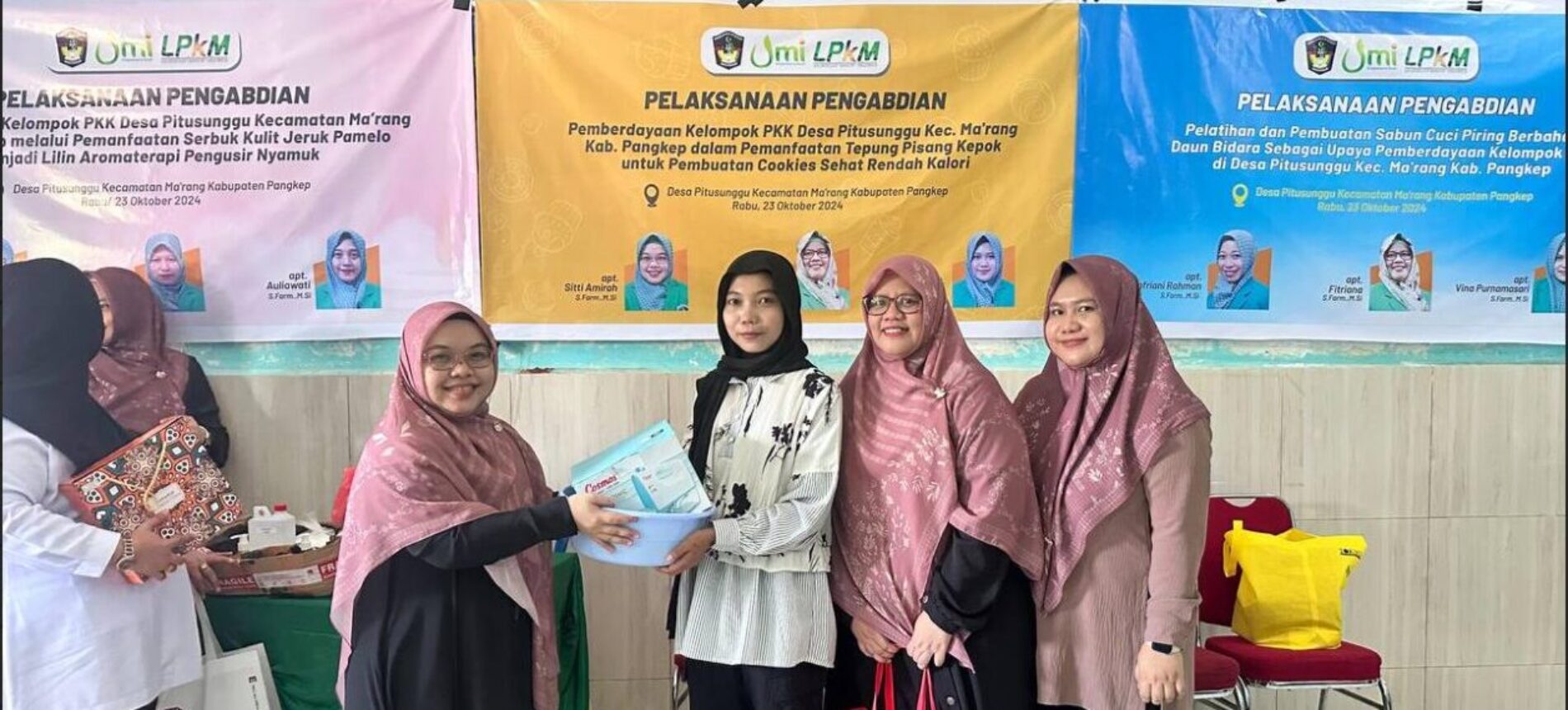 Pengembangan Tepung Pisang dalam Pembuatan Cookies Sehat di Desa Pitusunggu, Kec. Ma’rang Kab. Pangkep