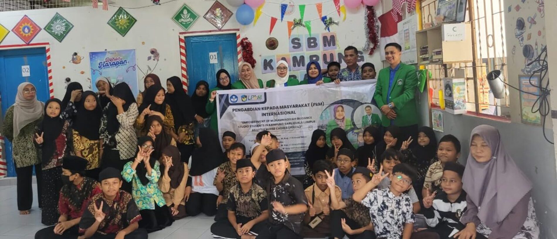 Dosen Fakultas Kesehatan Masyarakat menggelar Kegiatan Pengabdian Kepada Masyarakat (PKM) Internasional “Empowerment Of Muhammadiyah Guidance Studio Students In Kampung Baru Kuala Lumpur As Little Nurse Cadres (Percil)”
