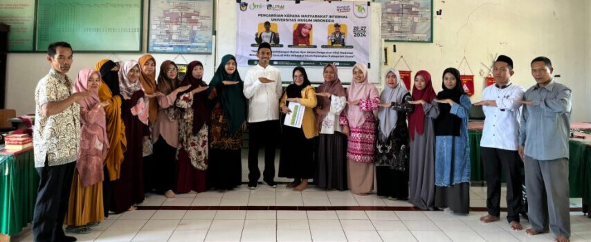 Pelatihan Pengembangan Bahan Ajar dalam Penguatan Nilai Moderasi Beragama Guru di Mts. Wihdatul Ulum Kab. Gowa