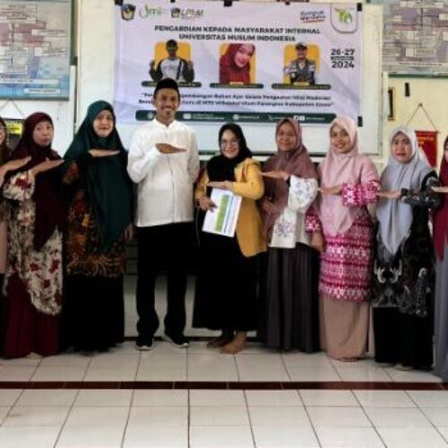 Pelatihan Pengembangan Bahan Ajar dalam Penguatan Nilai Moderasi Beragama Guru di Mts. Wihdatul Ulum Kab. Gowa