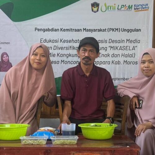 Dosen Farmasi UMI Laksanakan Pengabdian Membuat Mie Kangkung
