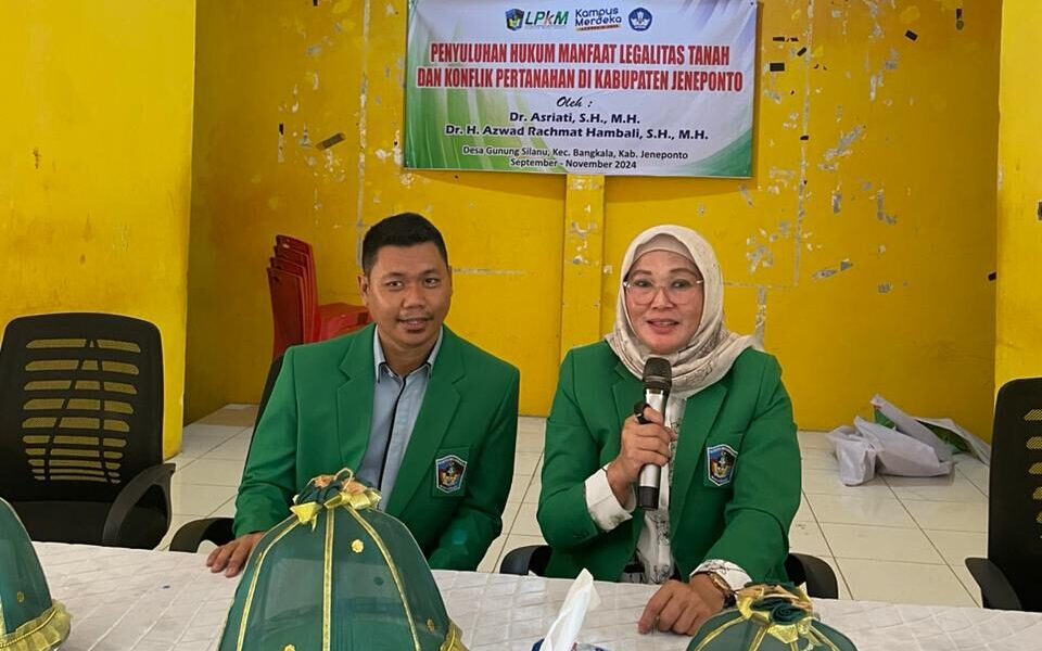 Dosen UMI melakukan Penyuluhan Hukum Terhadap Pelaku Penipuan Arisan Online di Jeneponto