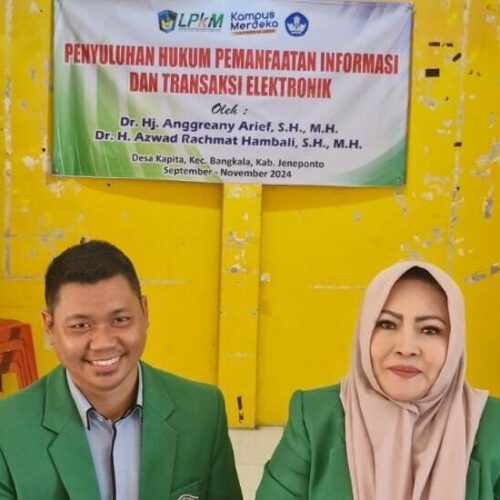 Dosen UMI melakukan Penyuluhan Hukum Pemanfaatan Informasi dan Transaksi Elektronik di Jeneponto
