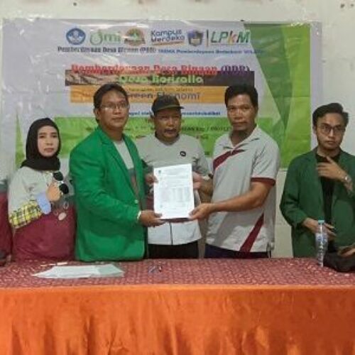 Tim PDB UMI melakukan Kegiatan PKM Pemberdayaan Desa Binaan di Desa Borisallo Sulawesi Selatan menuju Desa Geen Ekonomi