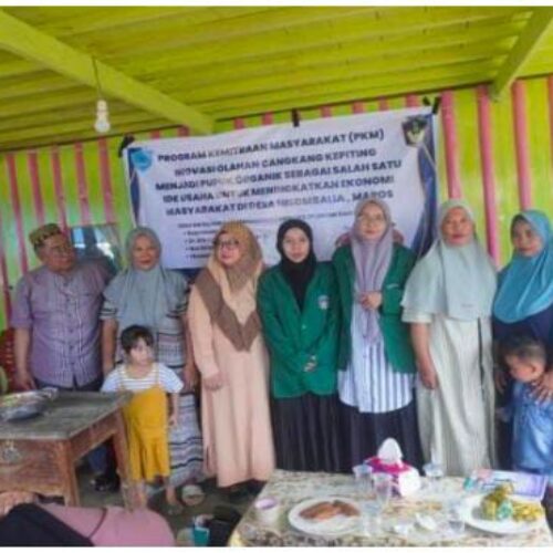 Universitas Muslim Indonesia (UMI) Makassar Melalui Skema Pengabdian Unggulan, Kembali Menyelenggarakan Program Pengabdian Kepada Masyarakat (PKM) dengan Tema “Inovasi Olahan Cangkang Kepiting Menjadi Pupuk Organik Sebagai Salah Satu Ide Usaha untuk Meningkatkan Ekonomi Masyarakat di Desa Nisombalia”