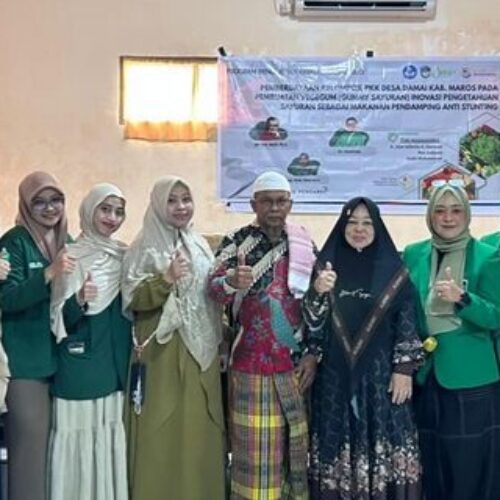 Pemberdayaan Kelompok Desa Damai Kab. Maros Pada Pembuatan Vegegum (Gummy Sayuran) Inovasi Pengetahuan Sayuran sebagai Makanan Pendamping Anti Stunting