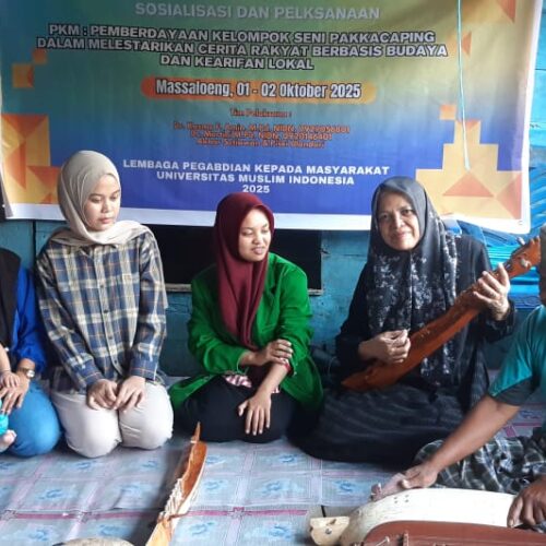 PEMBERDAYAAN KELOMPOK SENI PAKKACAPING DALAM MELESTARIKAN CERITA RAKYAT BERBASIS BUDAYA DAN KEARIFAN LOKAL