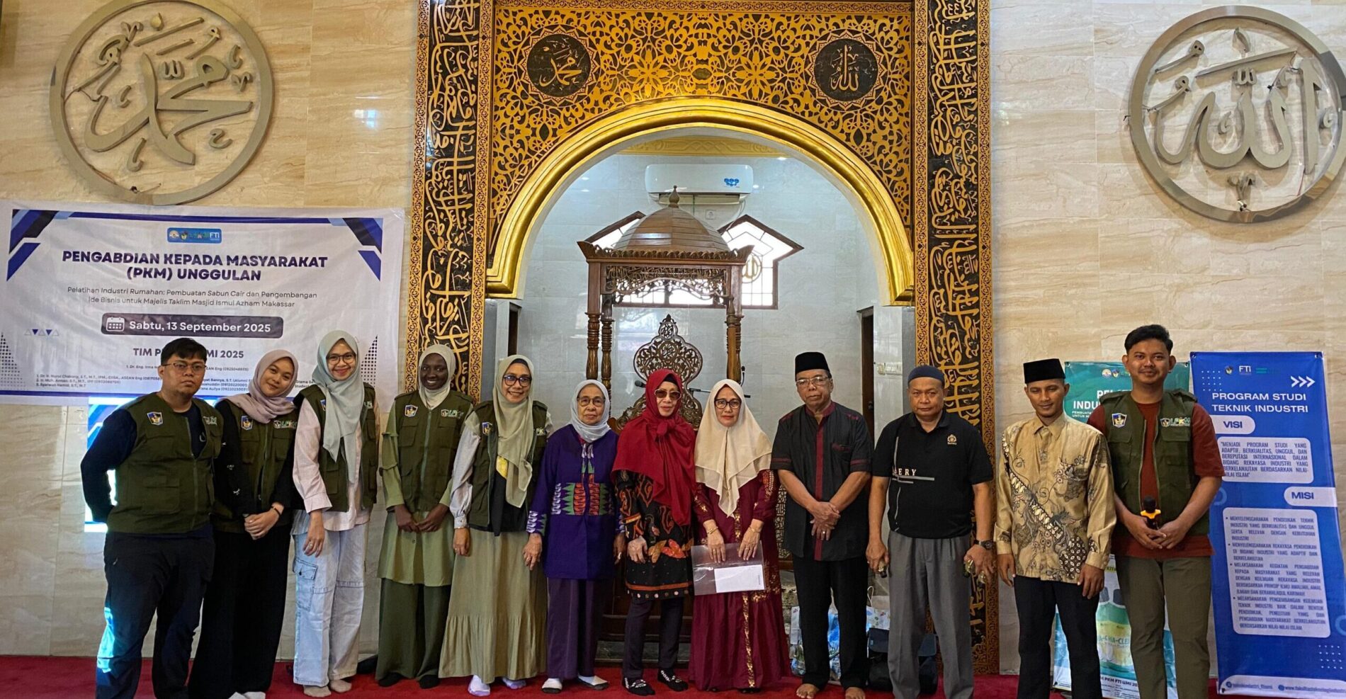 Pelatihan Industri Rumahan: Pembuatan Sabun Cair dan Pengembangan Ide Bisnis untuk Majelis Taklim Masjid Ismul Azham Makassar
