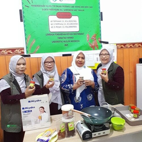 Pemberdayaan Ibu-Ibu Pkk Dalam Produksi Cabe Kering Dan Abon Cabe Di Desa Paddinging Kec. Sanrobone Kab. Takalar