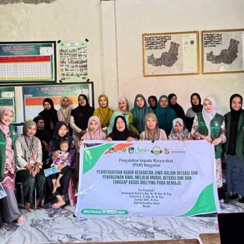 PEMBERDAYAAN KADER KESEHATAN JIWA DALAM DETEKSI DAN PENANGANAN AWAL MELALUI MODUL DETEKSI DINI DAN TANGGAP KASUS BULLYING PADA REMAJA