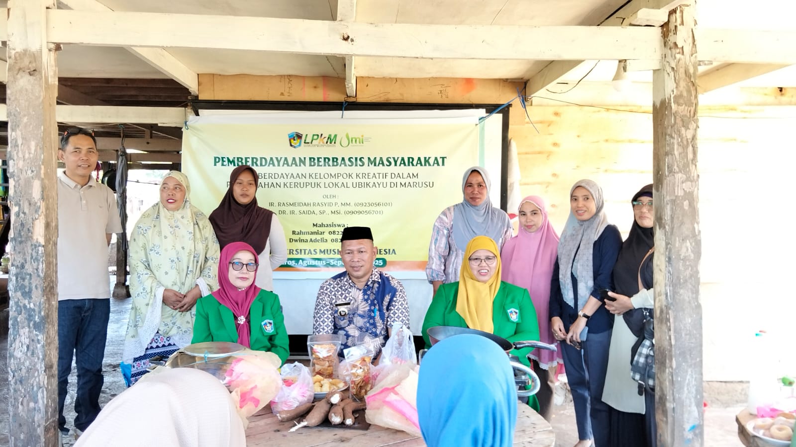 Dosen Fakultas Pertanian dan Bioremediasi Lahan Tambang Melakukan Pengabdian Kepada Masyarakat Melalui Pemberdayaan Kelompok Kreatif dalam Pengolahan Kerupuk Ubikayu