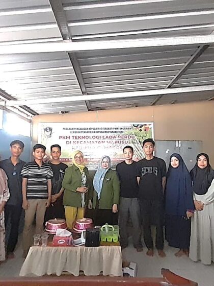 PKM TEKNOLOGI LADA PERDU DI KECAMATAN MARUSU KABUPATEN MAROS
