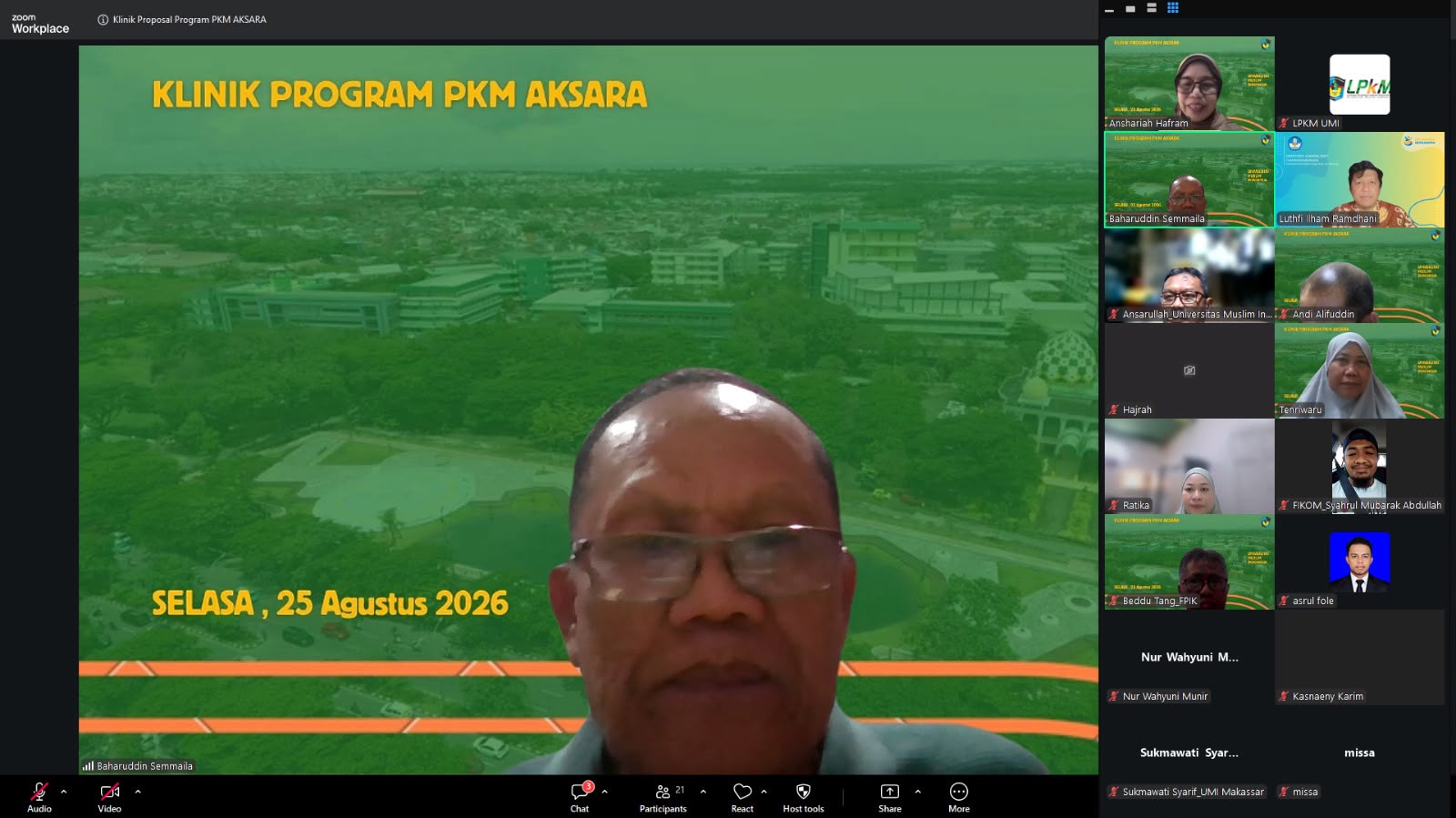 Klinik Proposal Aksara Mahasiswa UMI Dorong Peningkatan Kualitas Proposal PKM