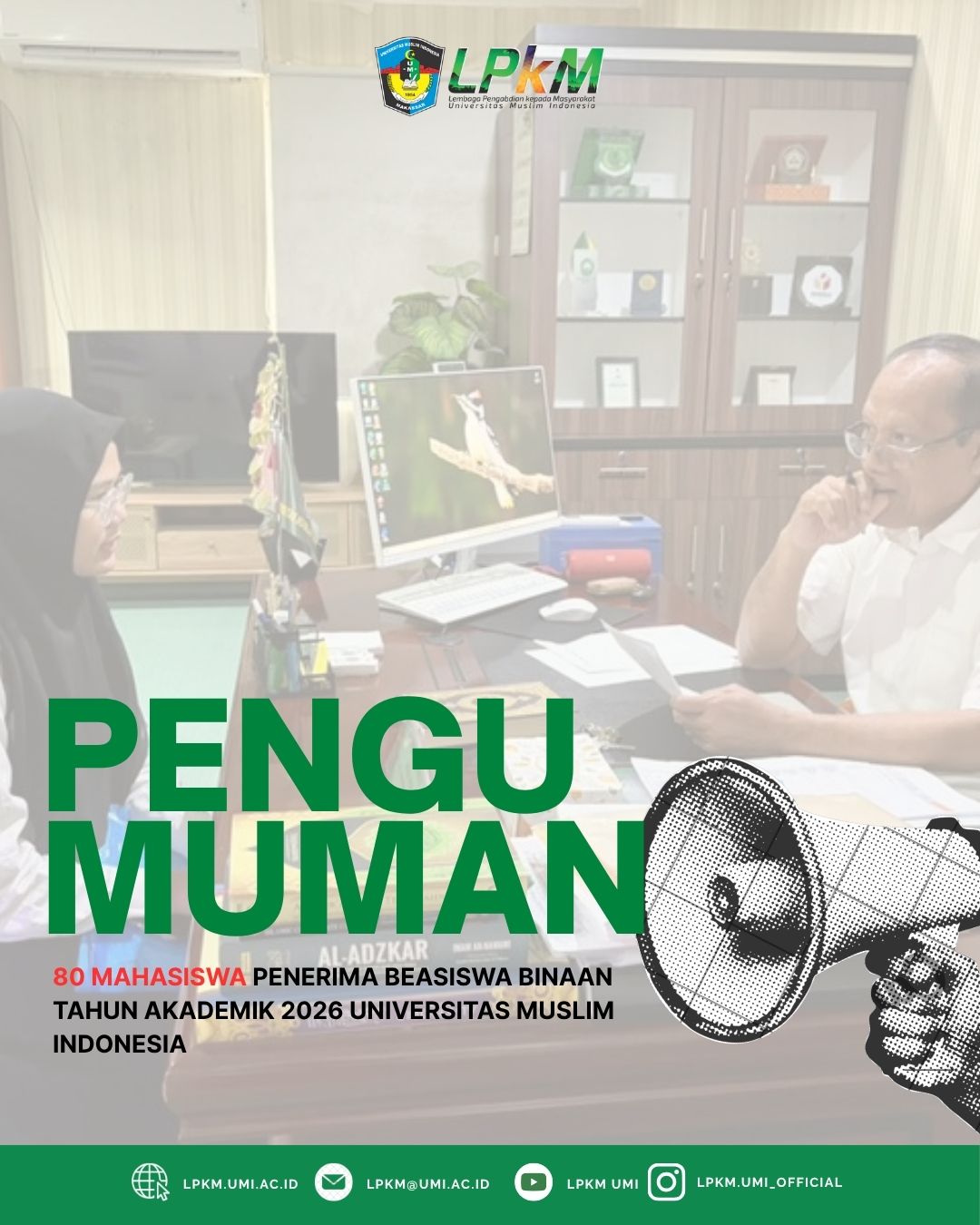 Pengumuman 80 Mahasiswa Penerima Beasiswa Binaan Tahun Akademik 2026