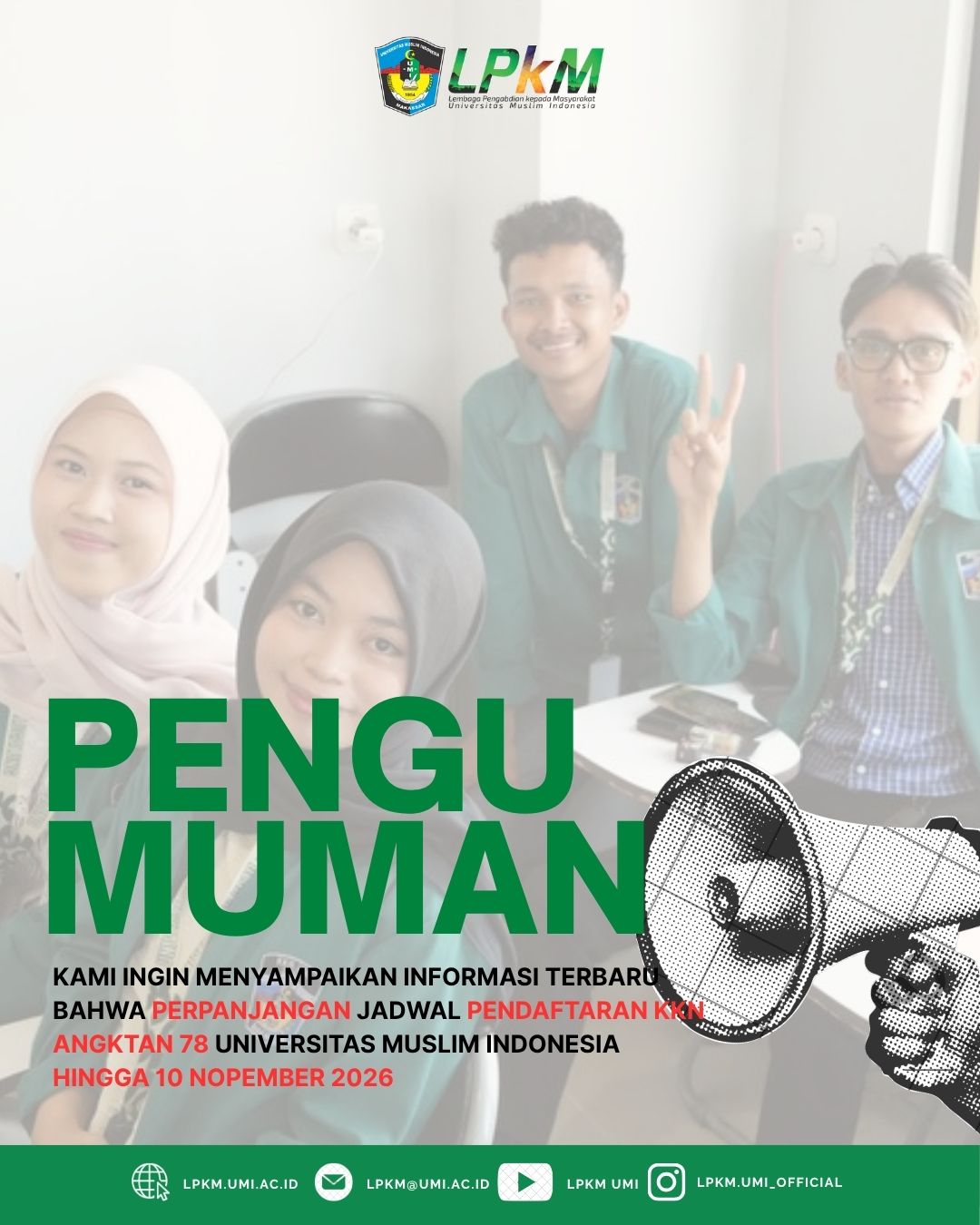 Perpanjang Pendaftaran KKN Semester Ganjil Tahun Akademik 2026/2027