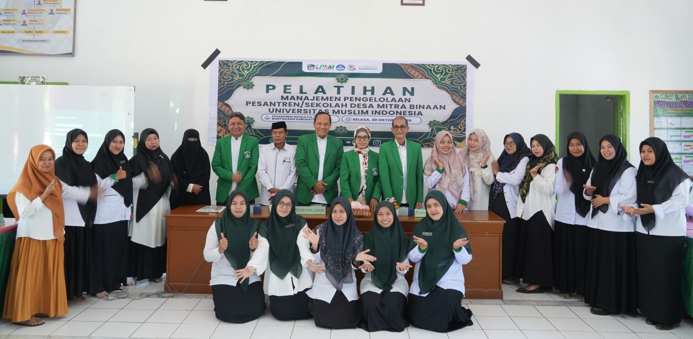 LPKM UMI Gelar Pelatihan Manajemen Pengelolaan Pesantren/Sekolah bagi Guru Pesantren Wihdatul Ulum Bontokassi, Gowa