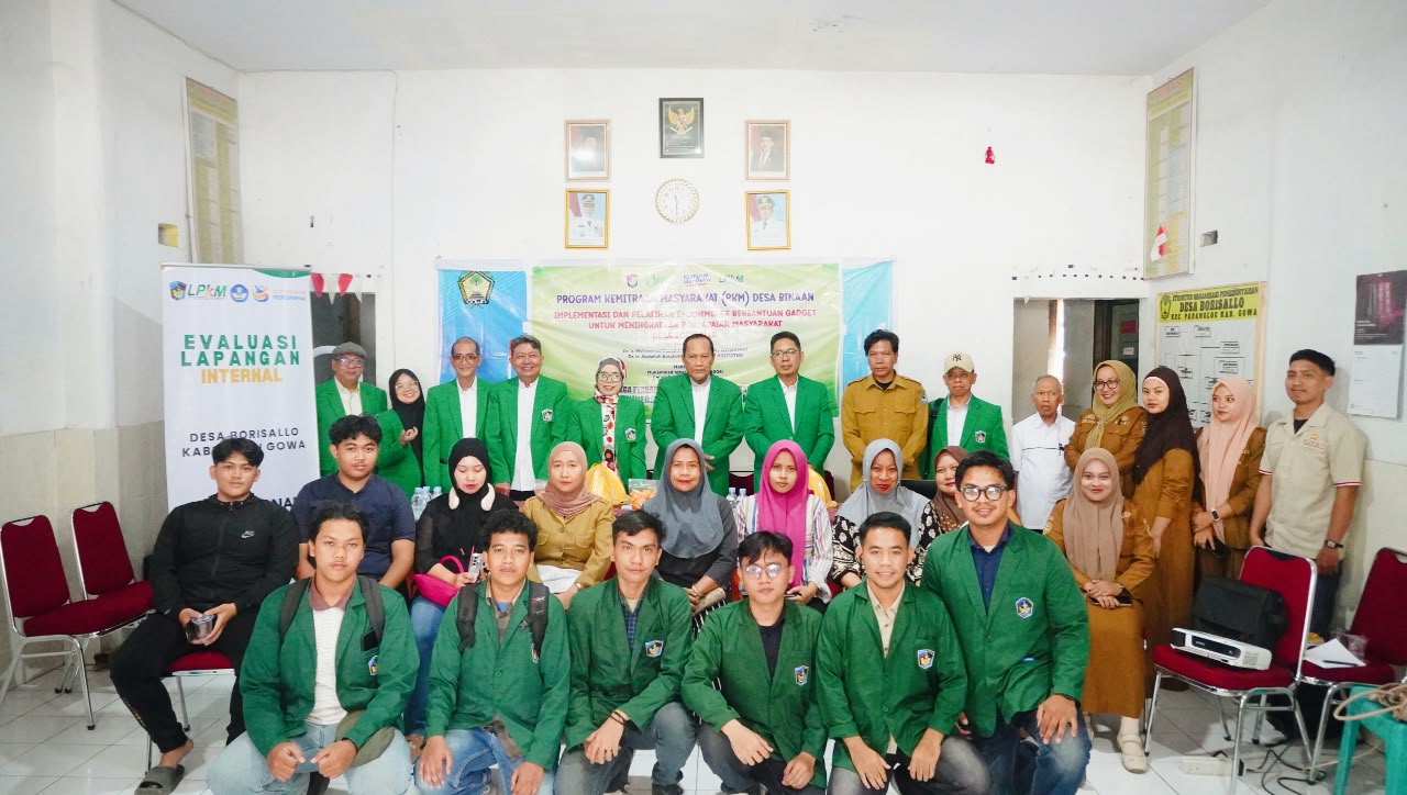 LPKM UMI Laksanakan Evaluasi Lapangan Internal PKM Skema Desa Binaan di Desa Borisallo